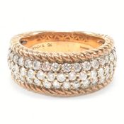 HALLMARKED 9CT GOLD & DIAMOND HALF ETERNITY RING