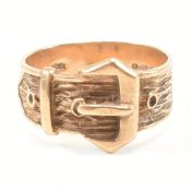 VINTAGE HALLMARKED 9CT GOLD BUCKLE RING