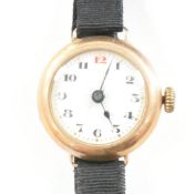 ANTIQUE HALLMARKED 9CT GOLD WRISTWATCH