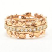 HALLMARKED CLOGAU TREE OF LIFE 18CT GOLD & DIAMOND ETERNITY RING