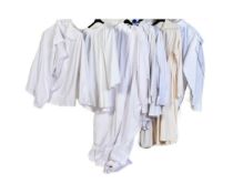 COLLECTION OF LARGE MEN’S WHITE SHIRTS / NIGHTSHIRTS