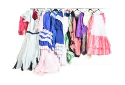 COLLECTION OF VINTAGE THEATRICAL LADIES COSTUME DRESSES