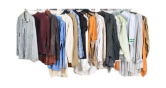 COLLECTION OF TWENTY VINTAGE COSTUME MENS SHIRTS