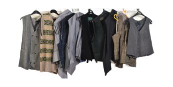 COLLECTION OF VINTAGE MENS WAISTCOATS