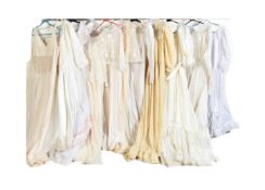 COLLECTION OF VINTAGE THEATRICAL WEDDING STYLE DRESSES