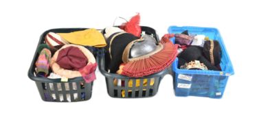 COLLECTION OF VINTAGE THEATRICAL CHARACTER COSTUME HEADWEAR