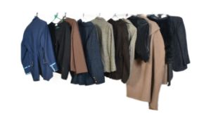 COLLECTION OF ELEVEN VINTAGE LADIES SHORT WINTER COATS