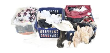 COLLECTION OF VINTAGE THEATRICAL SHAWLS & UNDERGARMENTS