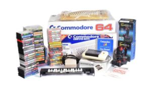 RETRO GAMING - VINTAGE COMMODORE 64 HOME COMPUTER
