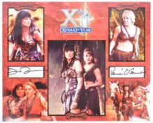 XENA WARRIOR PRINCESS - DUAL AUTOGRAPHED 14X11