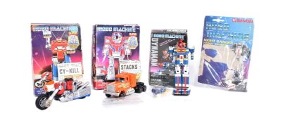 ROBO MACHINE - X4 VINTAGE BANDAI ROBO MACHINE ACTION FIGURES