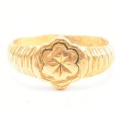 HIGH CARAT GOLD FLOWER HEAD RING