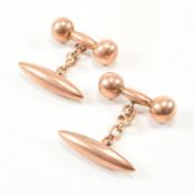 HALLMARKED 9CT ROSE GOLD CUFFLINKS