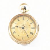18CT GOLD CASED POCKET WATCH