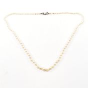 EARLY 20TH CENTURY CULTURED PEARL & SPINEL PEARL NECKLACE