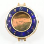 ANTIQUE HALLMARKED 15CT GOLD & ENAMEL WRISTWATCH CASE