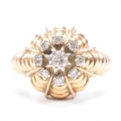 VINTAGE FRENCH DIAMOND CLUSTER RING