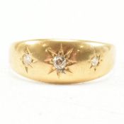 EARLY 20TH CENTURY GOLD & DIAMOND GYPSY RING