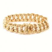 VINTAGE YELLOW METAL CHAIN BRACELET