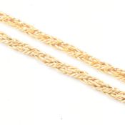 HALLMARKED 18CT GOLD ROPE TWIST NECKLACE CHAIN