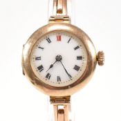 EARLY 20TH CENTURY HALLMARKED 9CT GOLD WRIST WATCH