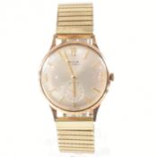 HALLMARKED VINTAGE 9CT GOLD CASED AVIA WRISTWATCH