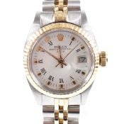 LADIES ROLEX OYSTER PERPETUAL DATE LADIES WRISTWATCH