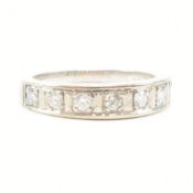 18CT WHITE GOLD & DIAMOND HALF ETERNITY RING