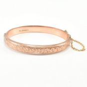 HALLMARKED EDWARDIAN 9CT GOLD BANGLE