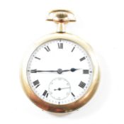 ROLEX LEVER SWISS MADE YELLOW METAL POCKET WATCH