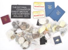 THIRTY SIX £5 CROWNS, 1971 DECIMAL PROOF SET & OTHER COINS