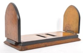 EARLY 20TH CENTURY ARTS & CRAFTS WALNUT BOOK SLIDE