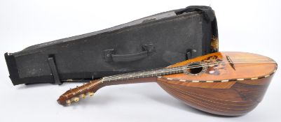 20TH CENTURY ITALIAN STRIDENTE MOTHER OF PEARL INLAID MANDOLIN