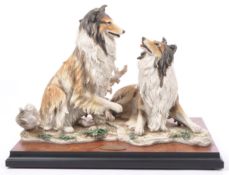 GIUSEPPE ARMANI FLORENCE COMPANIONS COLLIE DOG PAIR