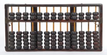 EARLY 20TH CENTURY 1920S CHINESE WOODEN ABACUS CALCULATOR