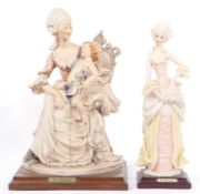 VINTAGE CAPODIMONTE ARMANI FIGURINES - TWO CLASSICAL WOMEN