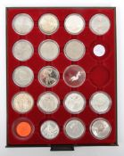 COLLECTION OF UK / CANADIAN SILVER PROOF COINS CASED