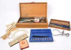 COLLECTION OF EARLY TO MID CENTURY DRAUGHTSMAN EQUIPMENT