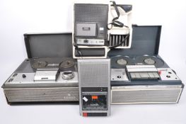 COLLECTION OF VINTAGE AUDIO PLAYERS & TAPE RECORDERS