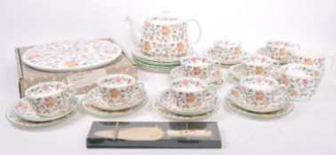 MINTO - HADDON HALL PATTERN - 20TH CENTURY CHINA TEA SERVICE