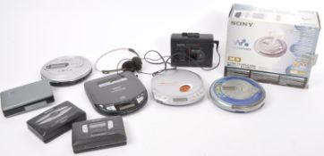 COLLECTION OF VINTAGE SONY WALKMANS & PORTABLE DISC PLAYERS