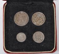 1939 KING GEORGE SET OF MAUNDY MONEY COINS IN ORIGINAL BOX
