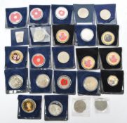 LARGE ASSORTMENT OF UNITED KINGDOM COMMEMORATIVE COINS
