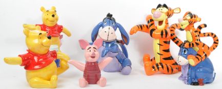 SIX WINNIE THE POOH DISNEY NOVELTY CHARACTER TEAPOTS