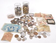 LARGE COLLECTION OF 19TH CENTURY & LATER UK & FOREIGN COINS
