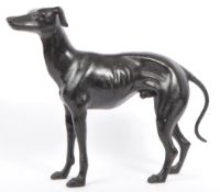 ART DECO BRONZE WHIPPET FIGURE - MANNER OF PIERRE-JULES MENE