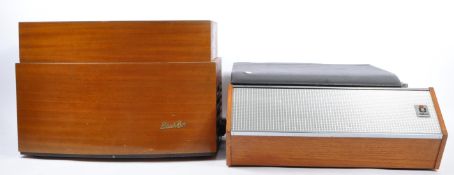 PYE BLACK RECORD PLAYER TURNTABLE W/ ULTRA PORTABLE PLAYER