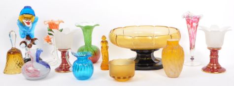 COLLECTION OF 20TH CENTURY GLASS - ART DECO - MURANO