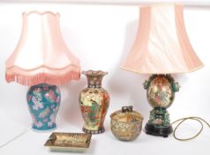 FIVE PIECES 20TH CENTURY JAPANESE SATSUMA WARE