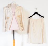 VALENTINO COUTURE - PALE GOLD SKIRT SUIT - 2005 COLLECTION